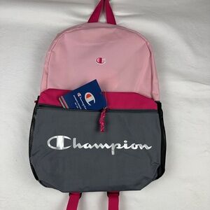 Champion Two-Tone Pink and Gray Backpack